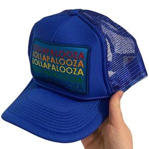 Aviator Nation blue Lollapalooza trucker hat